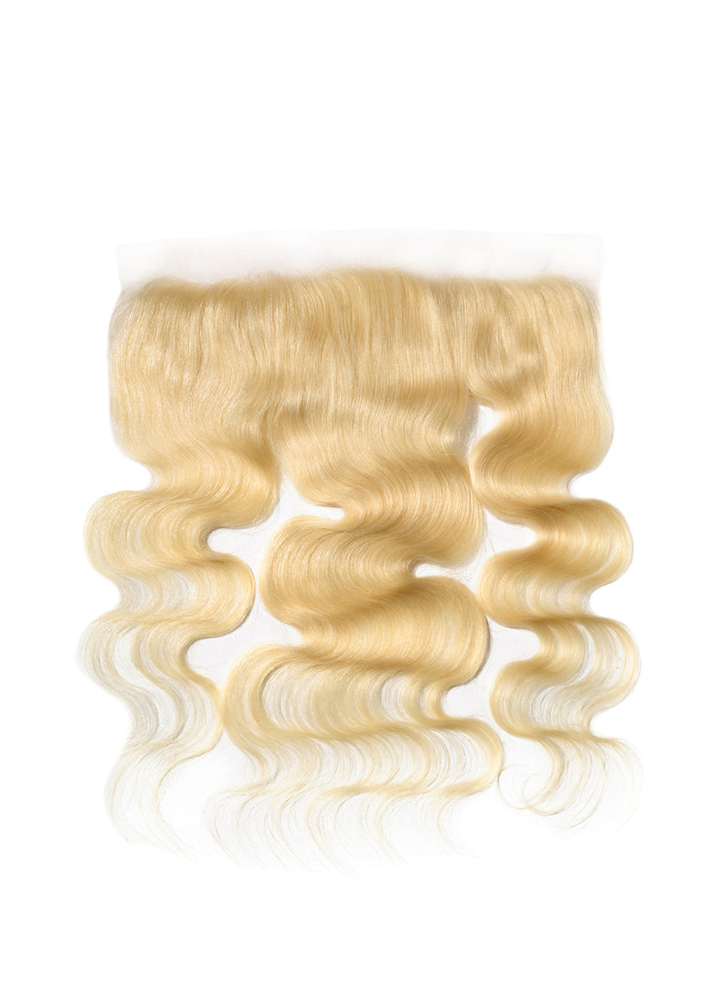Blonde Body Wave Transparent Frontal